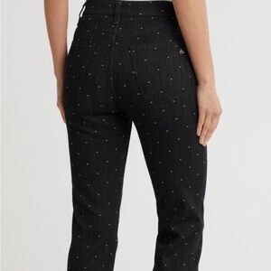 rag & bone Fern Dot High Waist Ankle Slim Leg Jeans size 27